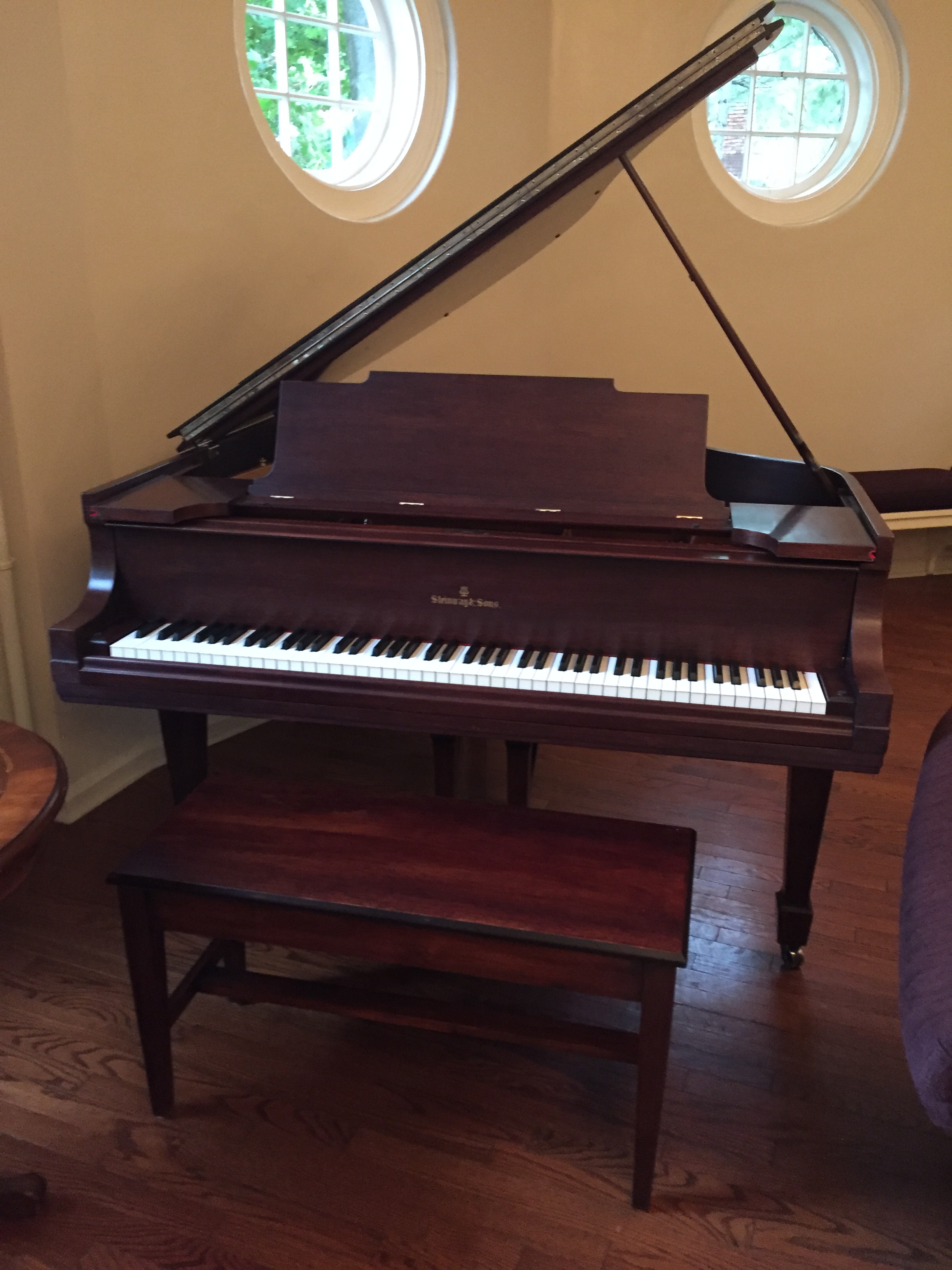 newly refinished piano